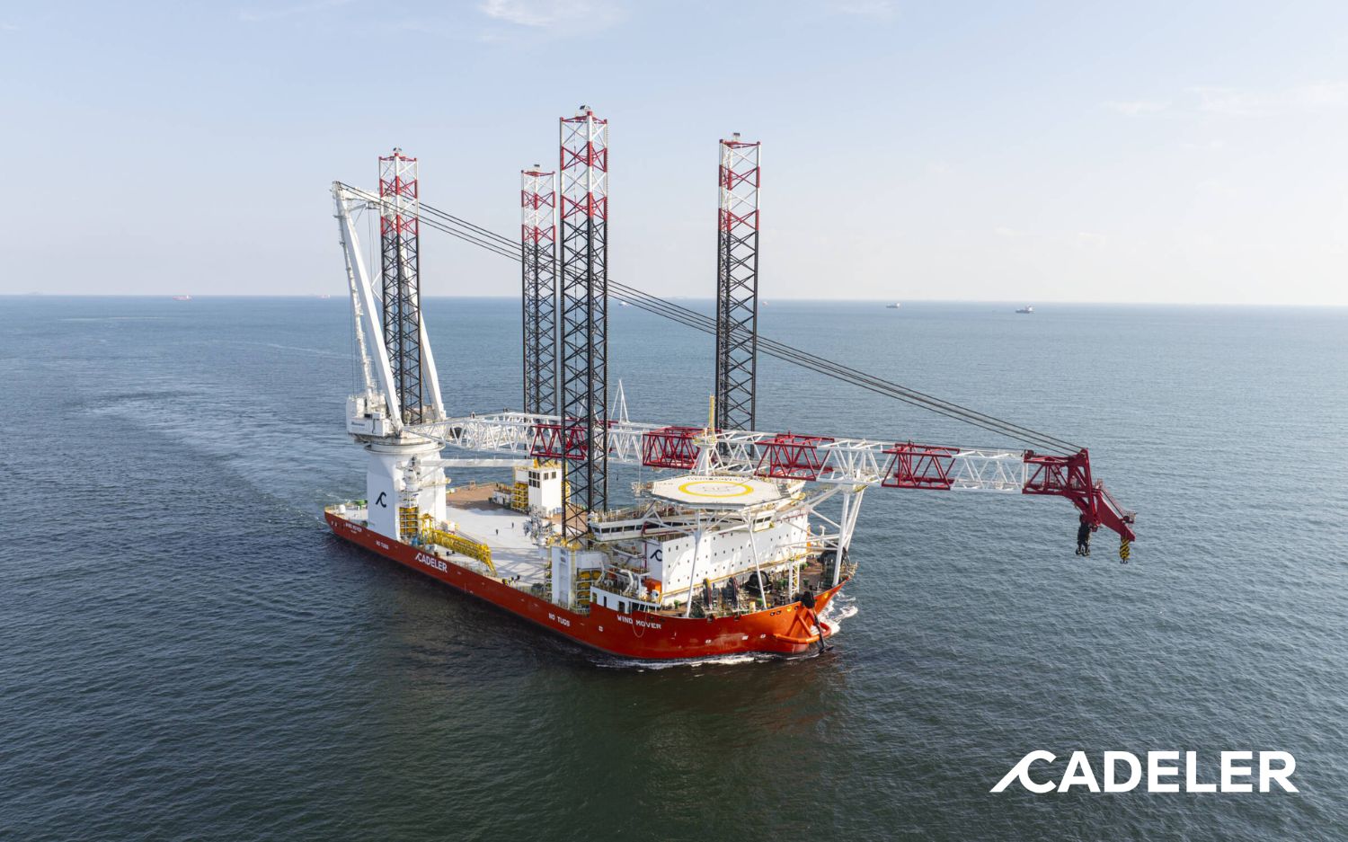 Cadeler expands fleet with delivery of 10th wind turbine